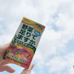 .【野菜足りてますか？】ビタミンや食物繊維など1日分の野菜の栄養が摂れる飲料‼︎にんじんやトマトなどの野菜汁・果汁100％🥕くせがなくすっきりとしたりんご風味で今日は公園遊びのお供&hellip;のInstagram画像