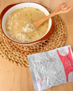 u0040japanpm_official 様のJITAN-PAKU袋から出したらすごく鶏だしの香り✨スープで朝ご飯やお昼ご飯に手早くタンパク質が13gもとれる。お湯に溶かすだけ。楽ちん&hellip;のInstagram画像