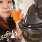 クビンスホールスロージューサー🍹組み立て方や子供たちがフレッシュな野菜や果物を使ってジュースを作ってるリール動画は別で投稿させて頂きましたが😁✨今日はオレンジジュースを一人で楽しみました🤣❤️オ&hellip;のInstagram画像
