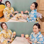 delicious peach sweets🍑🍑🍑perfect for summer🍧✨✨go out in yukata👘👘👘あかりんと久々に二人っきりで #浴衣デート wwwそういやずっ&hellip;のInstagram画像
