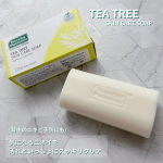 .サーズデープランテーションティーツリー スキンケアソープ気になるニオイを汚れといっしょにスッキリクリア！背中のニキビ予防にも！ティーツリーオイルが余分な皮脂や汚れを取り除き、 ニキ&hellip;のInstagram画像