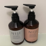 2回目の投稿です！NIJIリズミック (u0040niji_rhythmic_jp)シャンプー/トリートメント最近は朝シャンする事も多くて朝の出番多めです！ドライヤー後、髪の毛がしっ&hellip;のInstagram画像