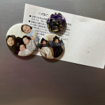 🧲みんなのバッジというアプリで缶バッジ・マグネット・携帯電話用フィンガーグリップが簡単に作成・注文出来ました〜( &acute;͈灬`͈　)🩵わたしは56mm,44mm,32mmの丸型マグネットを作りまし&hellip;のInstagram画像