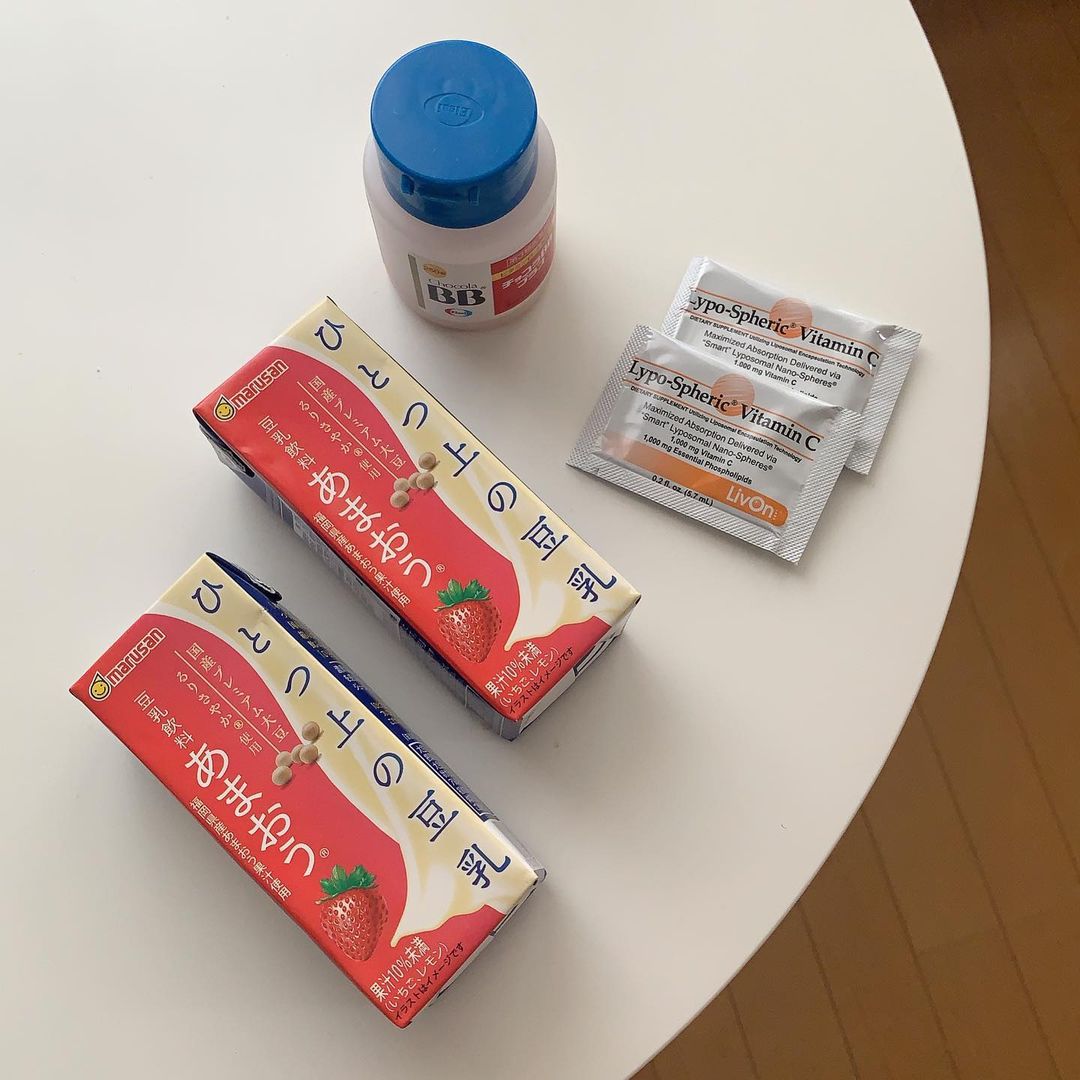 口コミ投稿：meiii_skin⁡⁡\ひとつ上の美味しさ/⁡ひとつ上の豆乳 豆乳飲料あまおう® 200ml🍓⁡バラン…