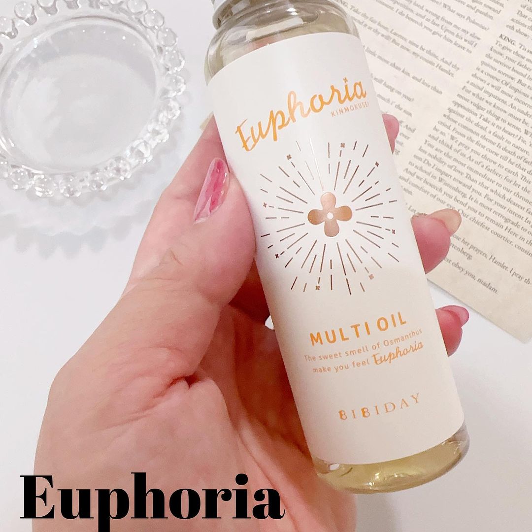 口コミ投稿：BIBIDAY・Euphoria金木犀のマルチオイル⁡髪だけでなくボディにも使用できる、植物由…