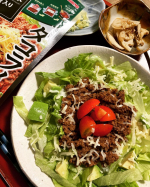 u0040shoda_shoyu1873 （正田醤油 株式会社）様💫タコライスの素💫ラクめし🍚記載通り、ラクめしなんです✨⭐️☺️①お肉を投入②冷凍保存③凍ったまま調理なんとも&hellip;のInstagram画像