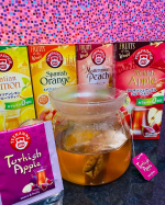 u0040pompadour_tea ポンパドールsama☕️✨✨🆕8/25新発売🆕ハーブティー「ポンパドール」シリーズ『フルーツオブザワールド』4種☕️♡🍑地中海ピーチ🍑🍋イタリアン&hellip;のInstagram画像