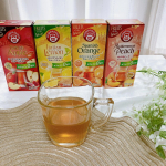 ほっと一息つきたい時に最近はまっているのは、フルーツハーブティー💓ポンパドールハーブティーお店で見たことがあって一度お友達からも「美味しいよ」って頂いたことがあるから他のフレーバーも気になってました&hellip;のInstagram画像