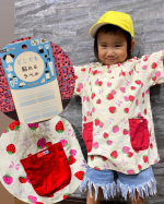 u0040kwgc_inc sama（株）KAWAGUCHI SAMA 　#pr 　『どこでも貼れるラベル』16枚入　　📛桜百さんの幼稚園のスモックに貼ってみました📛　　モノにもTシ&hellip;のInstagram画像