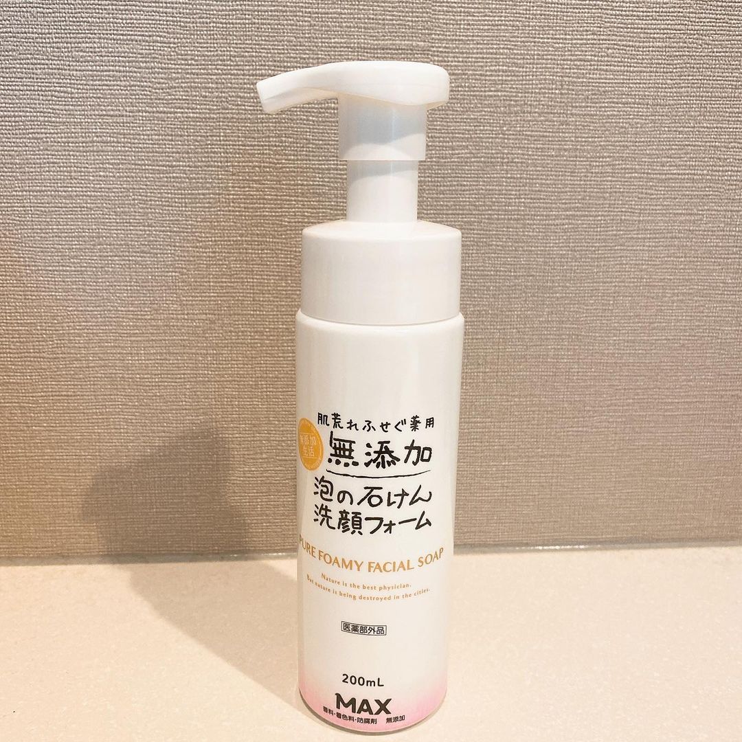 口コミ投稿：*肌荒れふせぐ薬用無添加泡の石けん洗顔フォーム*使ってみました✍️*消炎成分配合で肌…