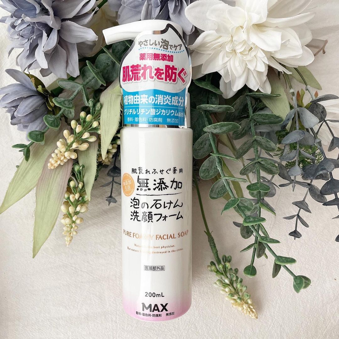 口コミ投稿：𓍯肌荒れふせぐ薬用無添加泡の石けん洗顔フォーム泡で出てくるから、泡立てる手間がな…