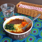 .テレワークランチに。これがあると助かります。ニップン様の冷凍ワンプレート商品🍴いまどきごはん　2種盛りキーマ＆トマトカレー🍴中華風炊き込みご飯＆豆腐から作ったお肉の麻婆なす どちら&hellip;のInstagram画像