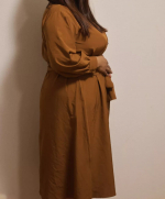 お気に入りの１着&hearts;️!!⁡⁡⁡1番気に入ったのは、⁡⁡体型が目立ちにくいことと無理せずにボタンが閉まる点もストレス無くお気に入り🥺❤️⁡⁡ ボタンの服って可愛いから着たいのにいつも胸が閉まらな&hellip;のInstagram画像