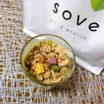 SOVE シリアル ✨u0040sove.jpカラダづくりに欠かせない、たんぱく質と食物繊維がとれる&ldquo;大豆と野菜のシリアル&rdquo;🫶個人的にお気に入り過ぎて、10袋以上リピし続けてます🥰笑サラ&hellip;のInstagram画像
