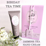 ツーウェイワールド株式会社様よりご提供いただいた9/1に新発売された「BIBIDAY - TEA TIME　ハンドクリーム 30g　 ジャスミンティーの香り」のレビューです🌼▷u00&hellip;のInstagram画像