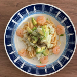 海老アボカドのブルーチーズパスタ胡椒たっぷり、大人な味で！#PR #モンマルシェ株式会社 #野菜をMOTTO #野菜をもっと #クリスマス #モンマルシェ #monipla #monmarch&hellip;のInstagram画像