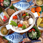 2023/12/22.#献立おでん(ある物で)ふかし芋水菜サラダ松阪牛めしむすびお味噌汁みかん..急にグッと寒くなり今年も寒暖差アレルギーが大爆発中です。..大事に大事に&hellip;のInstagram画像