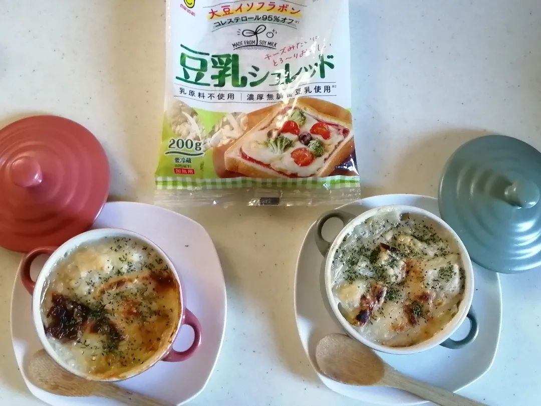 口コミ投稿：マルサンの豆乳シュレッド&豆乳スライスをいただきました♪豆乳シュレッドは、豆乳を…