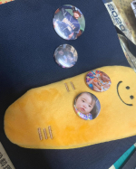 このバッジ可愛くできて良かった良かった♪６年最後の試合も終わって使い道はしばらく無いなあ😂😂いい思い出🕊️#PR #コスモメディアサービス #みんなのバッジ #缶バッジ #マグネット #&hellip;のInstagram画像