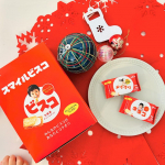 ＂スマイルビスコ＂作らせてもらったよ&uml;̮⃝.遅くなったけどパパにクリスマスプレゼントでした🎁.好きな写真、好きな文字、好きなスタンプで今回はビスコならぬ＂ネネコ＂&クリスマスバージ&hellip;のInstagram画像