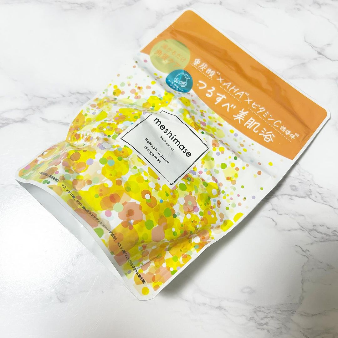 口コミ投稿：♡⁡meshimase バスタブレット⁡⁡お風呂に浸かるだけで全身角質ケアができるそうです♡⁡…