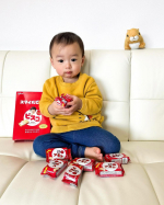 👦🏻&hearts;️🫧𓂃𓈒𓏸  おいしくて つよくなる！  u0040glico_smilebisco sama【江崎グリコ】 またもや暁斗がビスコになったよ😆  スマイルビスコってい&hellip;のInstagram画像