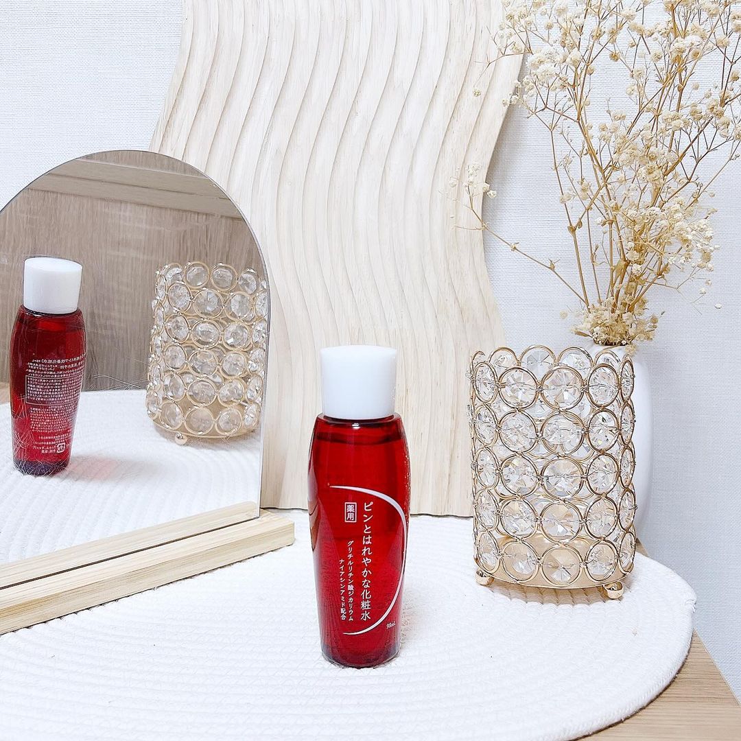 口コミ投稿：薬用『ピンとはれやかな化粧水』を使ってみたよ❣️「薬用」で「シワ改善」だけでなく…