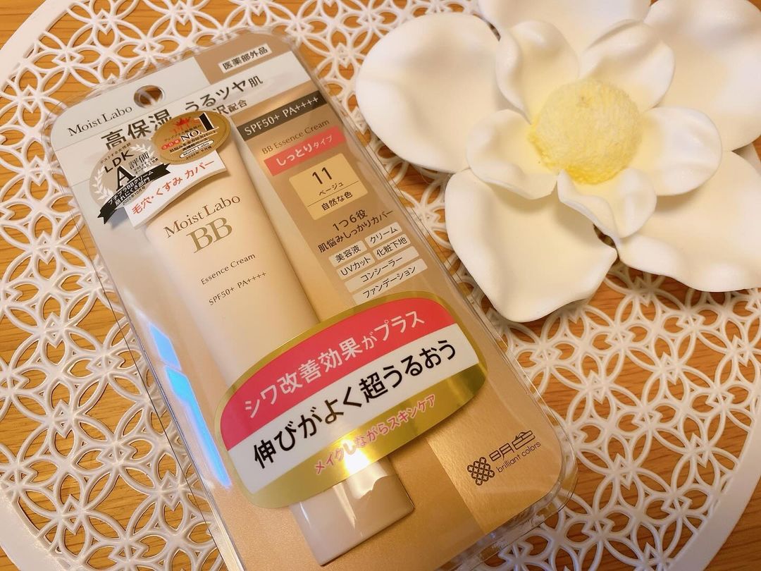 口コミ投稿：@meishoku_corporation ♡ モイストラボBBエッセンスクリーム♡日本初🇯🇵シワ改善できる…