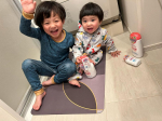 #PRStylish new bath mat🛀sturdy and easy to use👏👏👏The children are also happy💖💖新しいバスマット✨✨@hashta&hellip;のInstagram画像