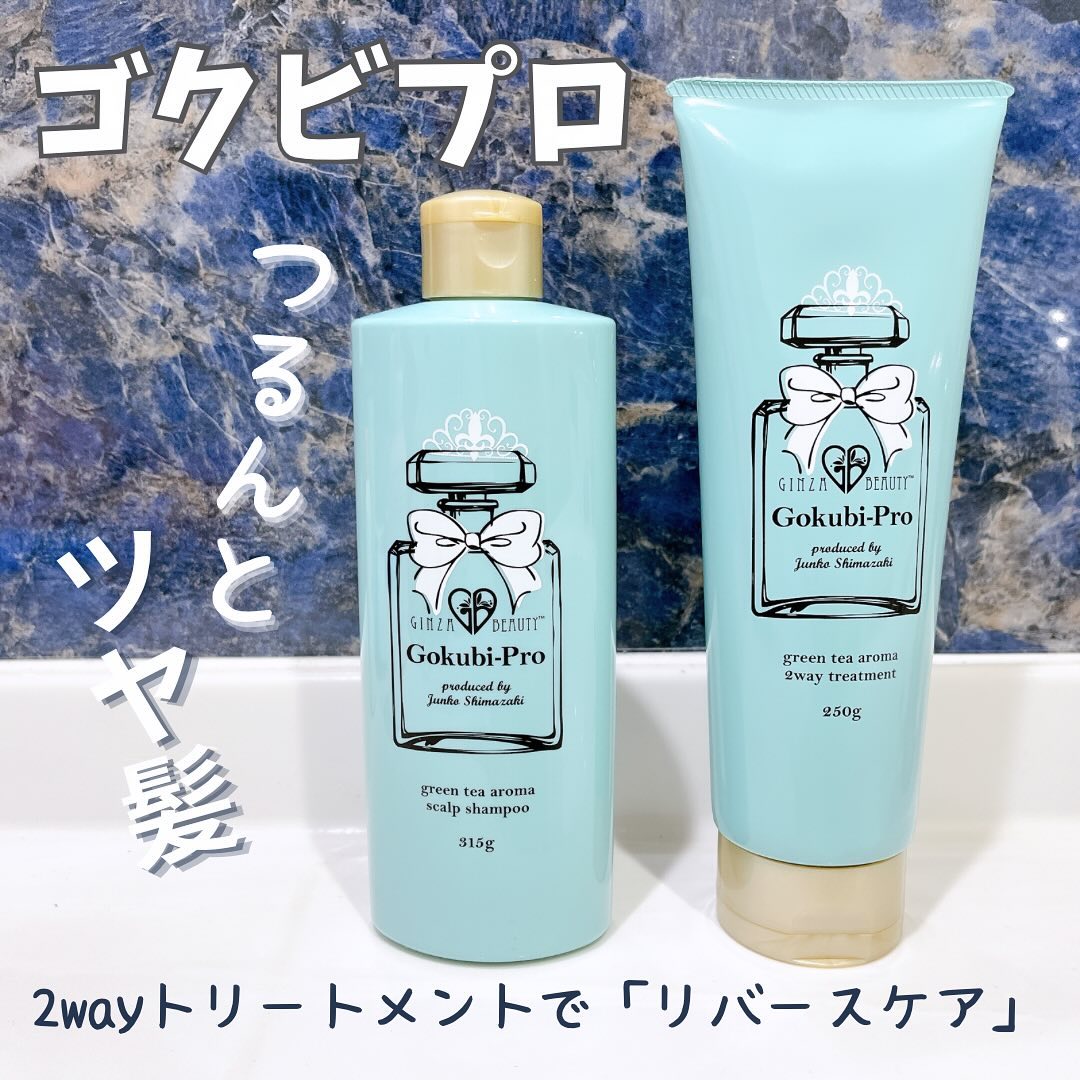 ゴクビプロ グリーンティーアロマ 2WAYトリートメント&スカルプ