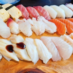 お昼に食べたお寿司🍣食べ放題だったけどおいしかった😋#PR #モンマルシェ株式会社 #野菜をMOTTO #野菜をもっと #母の日 #スープ #monipla #monmarche_fanのInstagram画像