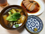 蕎麦のつけ汁と鴨の照り焼き🧡#PR #モンマルシェ株式会社 #野菜をMOTTO #野菜をもっと #母の日 #スープ #monipla #monmarche_fanのInstagram画像