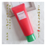 ⭐︎⭐︎⭐︎meshimase ゴマージュシュガー スイカ⭐︎⭐︎⭐︎こちらは、パッケージから香りから、中身の色味から全てスイカをモチーフにつくられたボディスクラブ。見た瞬間、カワイイ‼️と声&hellip;のInstagram画像