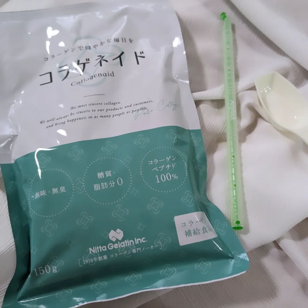 口コミ投稿：コラゲネイド✨顆粒タイプのコラーゲン！！水にも溶けるので色んな飲み物や料理に入れ…