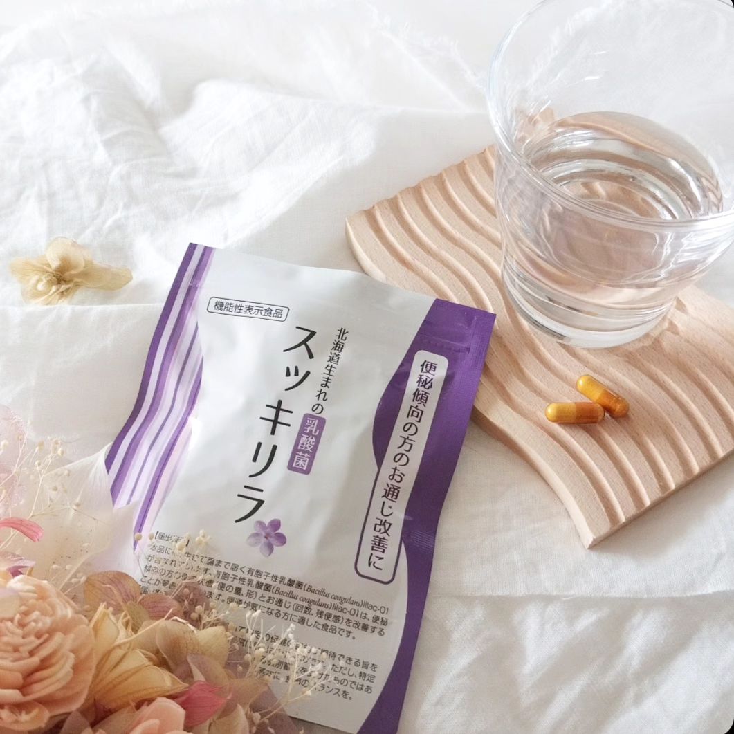 口コミ投稿：・北海道生まれの乳酸菌 スッキリラ1億個の乳酸菌が、ほぼ全て生きたままで腸に届き…