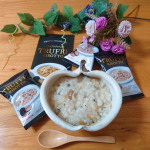 🌿サラッとランチ🌿フリーズドライのトリュフリゾットの素は即席スープや、お味噌汁にお湯をかける感じ作ります！温かいごはんにのせて、お湯をかけるだけでリゾットの出来上がり！信じられないくらいの&hellip;のInstagram画像
