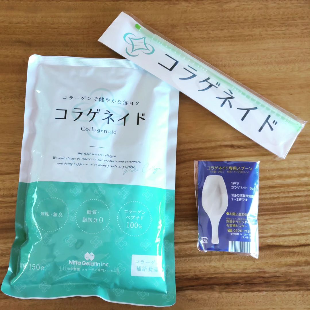 口コミ投稿：「コラゲネイド」顆粒タイプのコラーゲンペプチド。ゼラチン由来のたんぱく質です！…