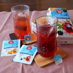 .たまにはハーブティーなど☕ポンパドール「クールセンセーション」2種類飲み比べ・ピーチ＆パッションフルーツほんのり甘いピーチの香りとパッションフルーツの爽やかな酸味・ベリーモヒート甘酸っ&hellip;のInstagram画像