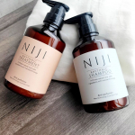 ☆NIJI 〈ニジ〉RHYTHMICシャンプー＆トリートメント　　うねりフリー！　　ハリ・コシ・ツヤがよみがえる！新素材のナノファイバージェル※配合で傷んだキューティクルCMCを補修し&hellip;のInstagram画像