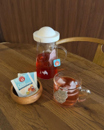 .@pompadour_tea ドイツの老舗ハーブティーブランド ポンパドール クールセンセーションシリーズ🥭水出しハーブティーでスッキリした味わい暑いこの時期にぴったりなドリンクです🧊&hellip;のInstagram画像