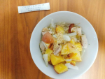 玄米酵素しりーず？の、元気大豆を今回は食べてみましたー！味はほのかに大豆っぽいけど、全然料理の邪魔をしないので、冷めたスープにいれ食べました！子どものごはんにも混ぜてみたけど、ぱくぱく食べてま&hellip;のInstagram画像