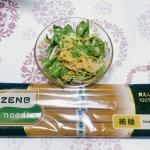 枝豆で出来たパスタみたいな麺、ゼンブヌードルでパスタサラダをつくったぞ！！！！細麺だからこれがトゥルーかもしれん。サラダ用パスタと変わらぬクオリティで大変よかったです！#PR #株式会社ZENB&hellip;のInstagram画像