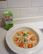 普段から愛飲している、マルサン様 @marusanai_official の豆乳をいただきました♪夏にぴったりな豆乳トマト🍅冷やし担々麺うどんにアレンジしてみました(๑>◡<๑)めんつゆと豆乳&hellip;のInstagram画像