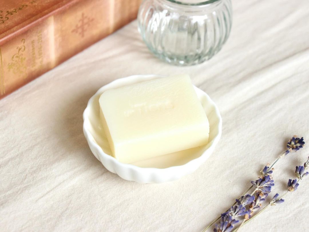 口コミ投稿：1歳の娘に使ってる石鹸🪻この「マイルドラベンダー」は、40日も手間暇かけて作られて…