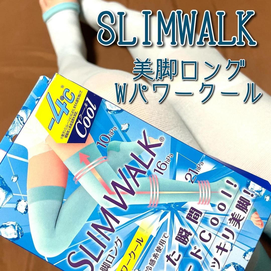 口コミ投稿：#PR・⁂SLIMWALK美脚ロング Wパワークール・Wの接触冷感糸使用で、はいた瞬間スピード…