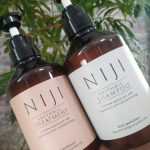 ❥新素材"ナノファイバージェル"配合🌈NIJIシャンプー🌈引き続き使ってます😍一度使うだけでもうるんとしたまとまりを感じるけど続けて使ってみて髪にハリがでて元気になってる気がする♡髪が&hellip;のInstagram画像