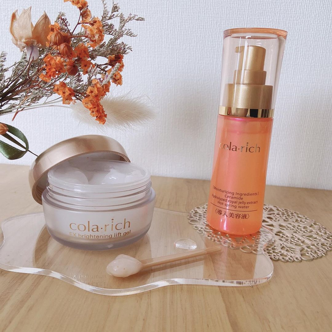 口コミ投稿：𖧷cola･rich𖧷オールインワンジェルEXブライトニングリフト導入美容液を使用してみたよ…
