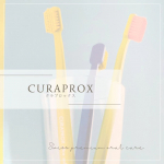 CURAPROX の歯ブラシを使ってみました🦷一般的な歯ブラシの5倍の植毛数で歯に密着してるのがわかるから「磨けてる！」っ感覚を味わえます弾力性があってやわらかい鉛筆持ちで優しく磨くだ&hellip;のInstagram画像