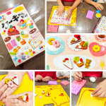 ♡お米のねんど♡幼稚園児&小学校低学年の兄弟2人に遊んでもらいました！♡こちらはケーキ屋さんになれるセット🥰🥰セット内容は粘土と型抜きや型押しが入っていて、粘土は赤、青、黄、白の4色でした♫&hellip;のInstagram画像