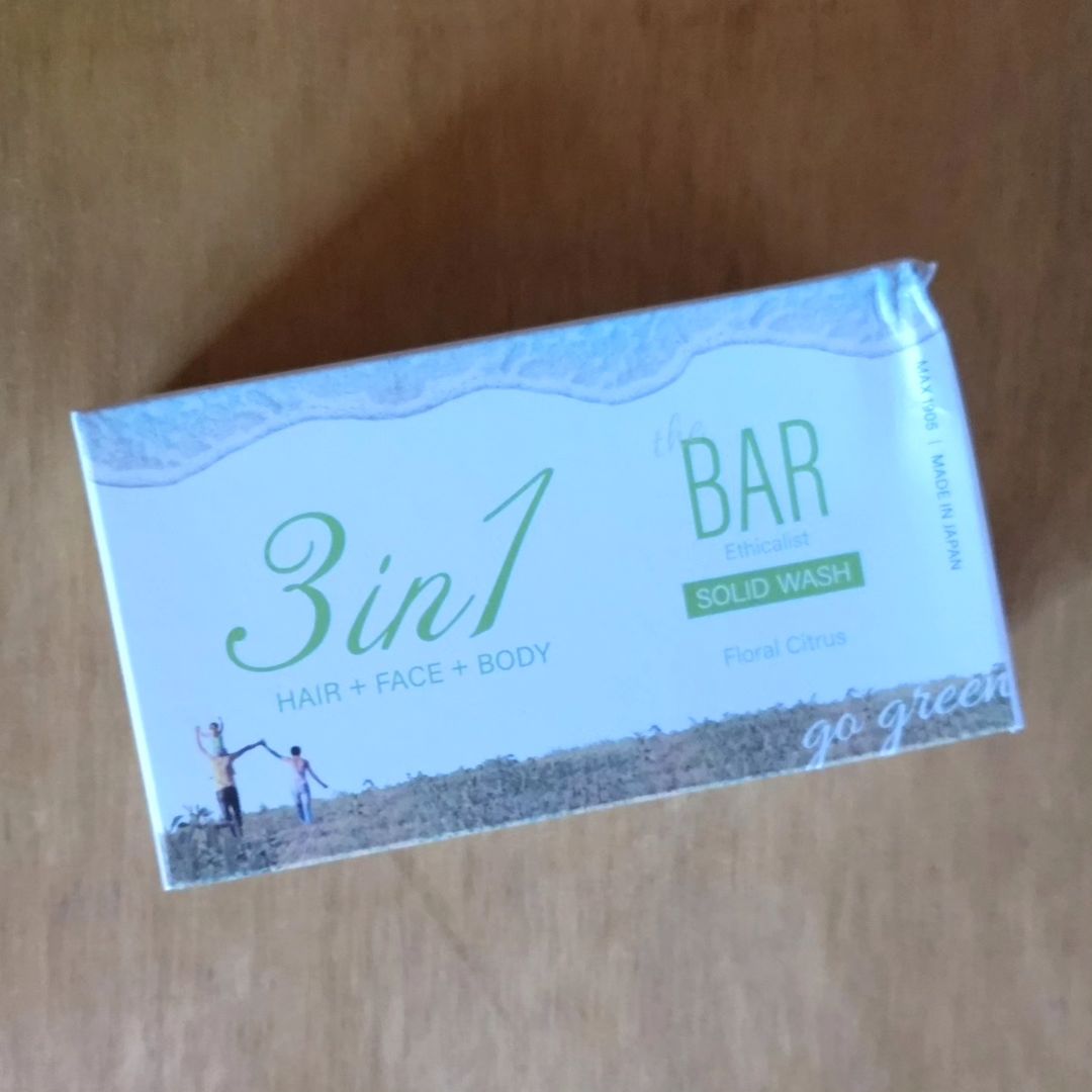 口コミ投稿：「TheBAR 3in1 Solid Wash Floral Citrus」1個で全身洗える石鹸です。これ1個で、髪…